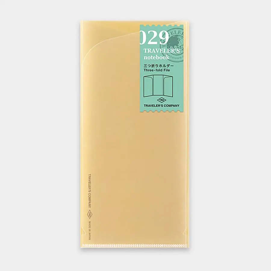 日本 TRAVELER'S COMPANY TRAVELER’S notebook 029 三折式資料夾
