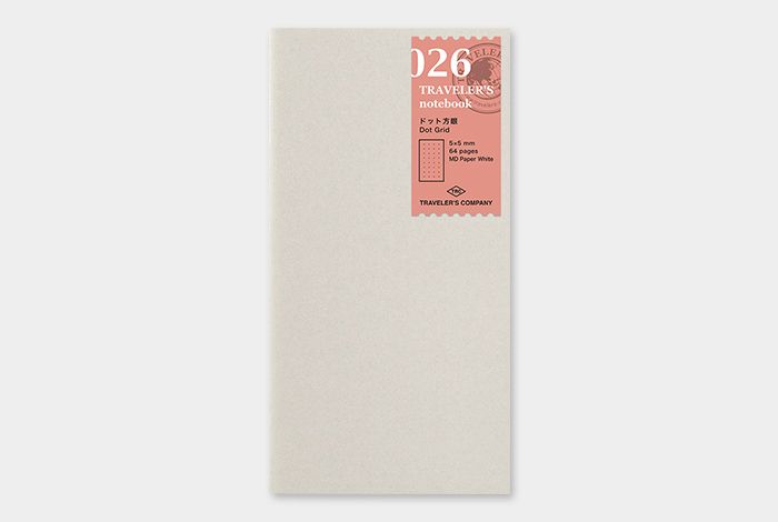 日本 TRAVELER'S COMPANY TRAVELER’S notebook 026 旅人手帳點格內頁本
