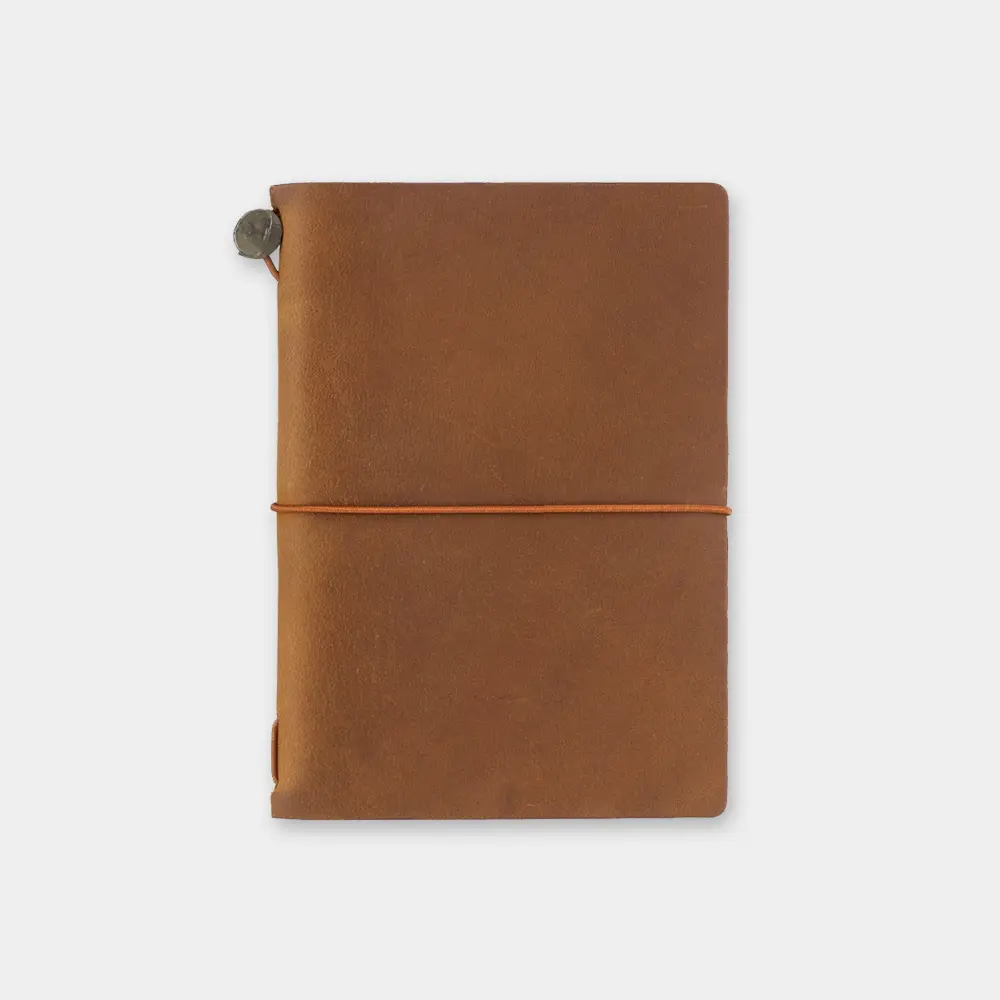 日本 TRAVELER'S COMPANY TRAVELER'S notebook 牛皮旅人手帳組/ Passport Size/ 淺棕