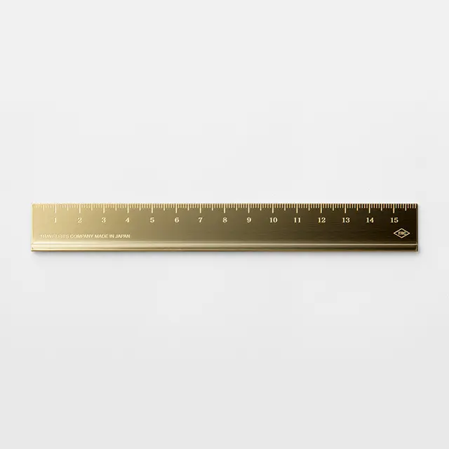 日本 TRAVELER'S COMPANY BRASS PRODUCTS 黃銅尺規