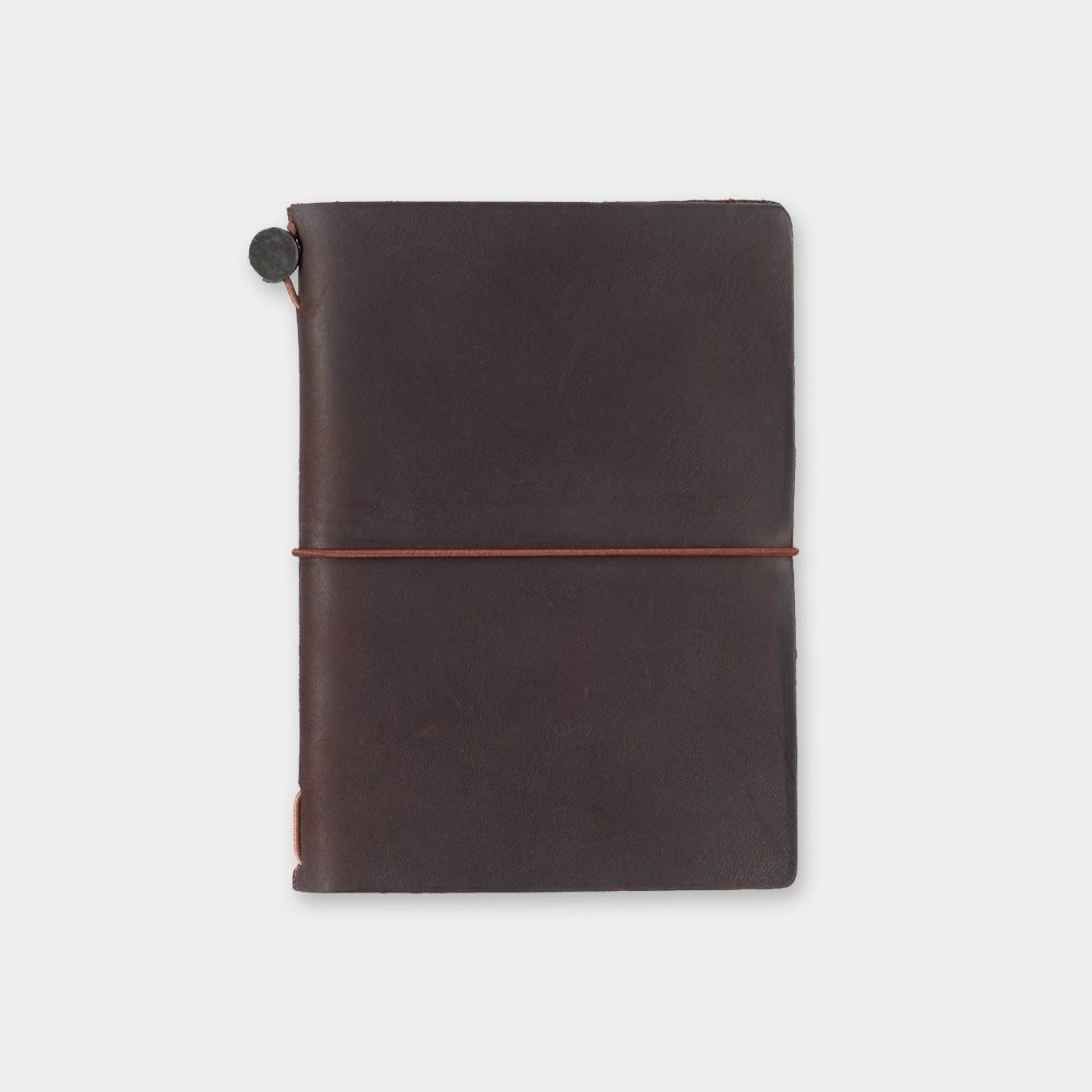 日本 TRAVELER'S COMPANY TRAVELER'S notebook 棕色皮革旅人手帳組/ Passport size