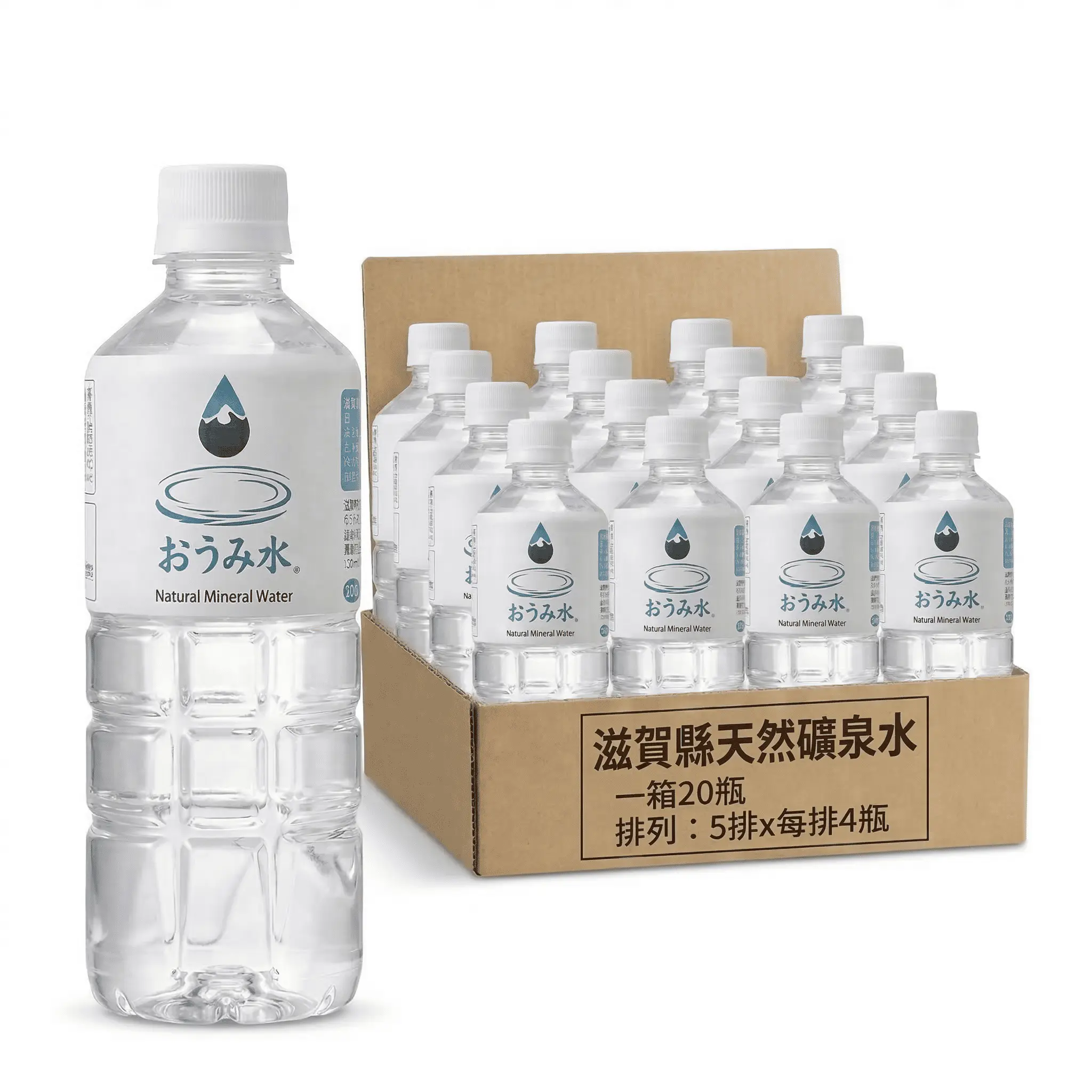 日本滋賀縣(原裝進口) OMISUI天然礦泉水 500mlX20瓶/箱