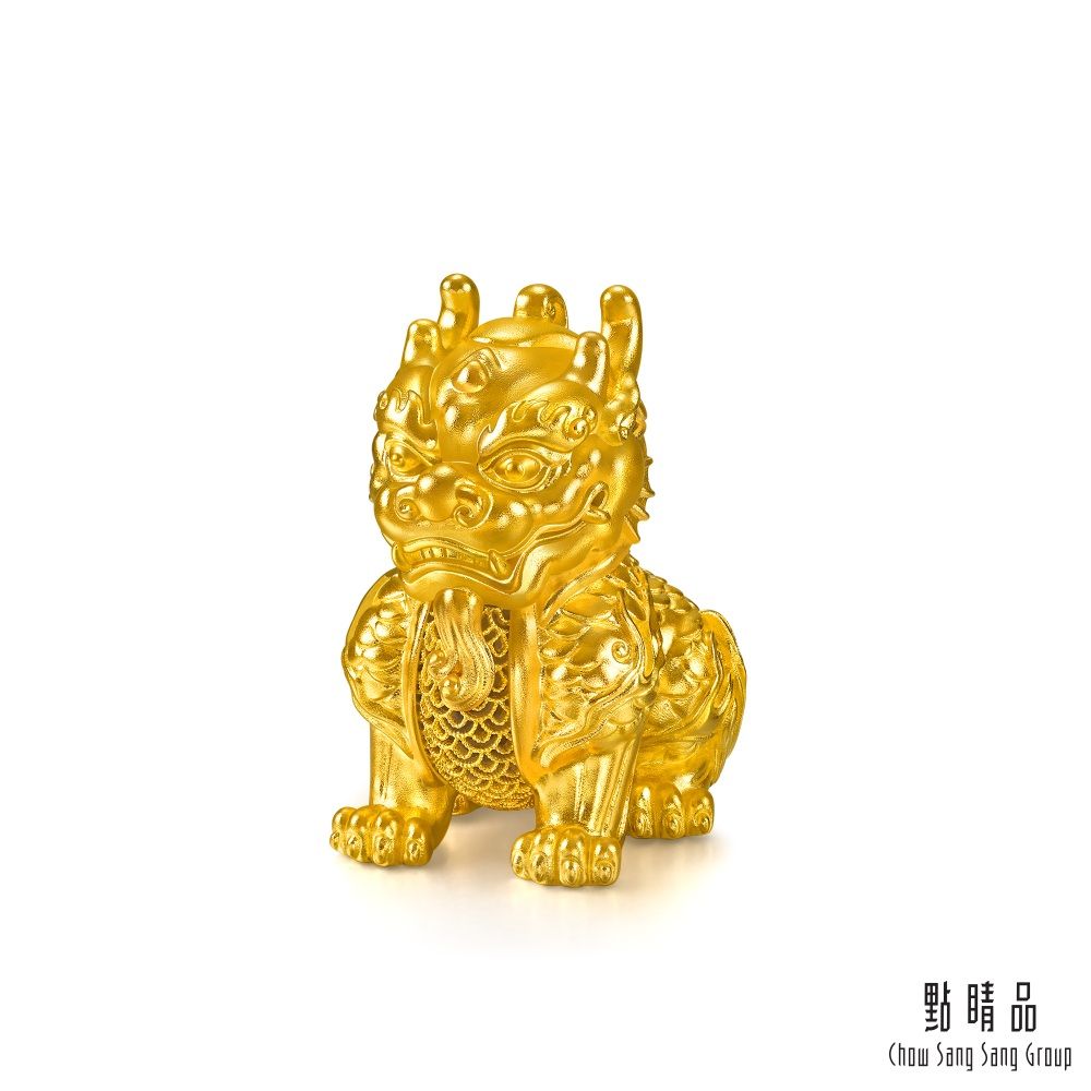 點睛品 護宅麒麟 黃金擺件