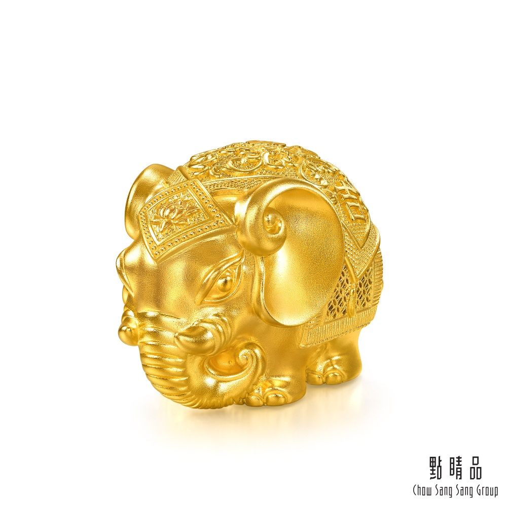 點睛品 吉祥瑞象 黃金擺件
