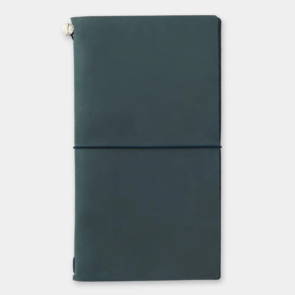 日本 TRAVELER'S COMPANY TRAVELER'S notebook 牛皮旅人手帳組/ Regular Size/ Blue