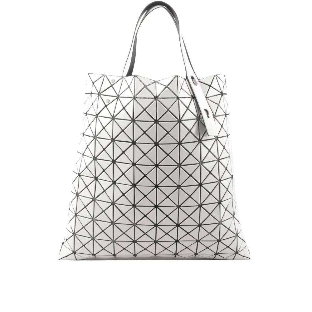 【ISSEY MIYAKE】BAO BAO PRISM 10X10 亮面手提包(白色)/ 平行輸入
