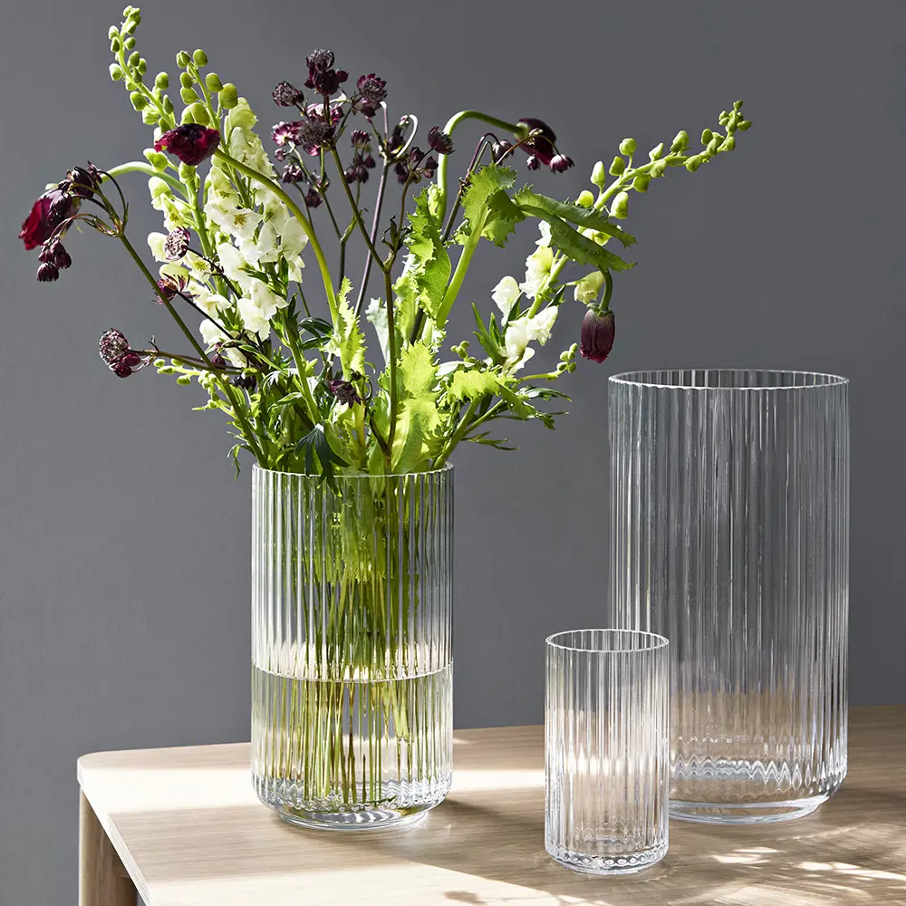 北歐櫥窗/Lyngby Porcelæn Lyngby 靈比 玻璃花瓶 (H 25cm、透明)