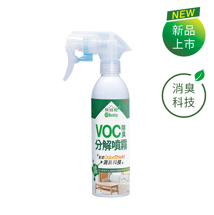 母嬰&寵物皆安心➤無醛屋VOC除臭分解噴霧/ 250ml
