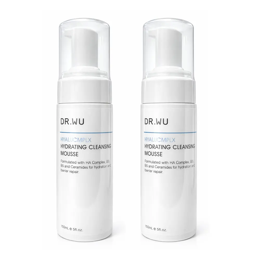 【DR.WU 達爾膚】玻尿酸保濕潔顏慕斯150ml 兩入組 公司貨