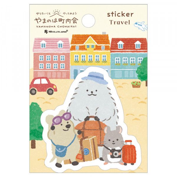 日本 NB單張貼紙/ 山頂動物自治會/ 旅行