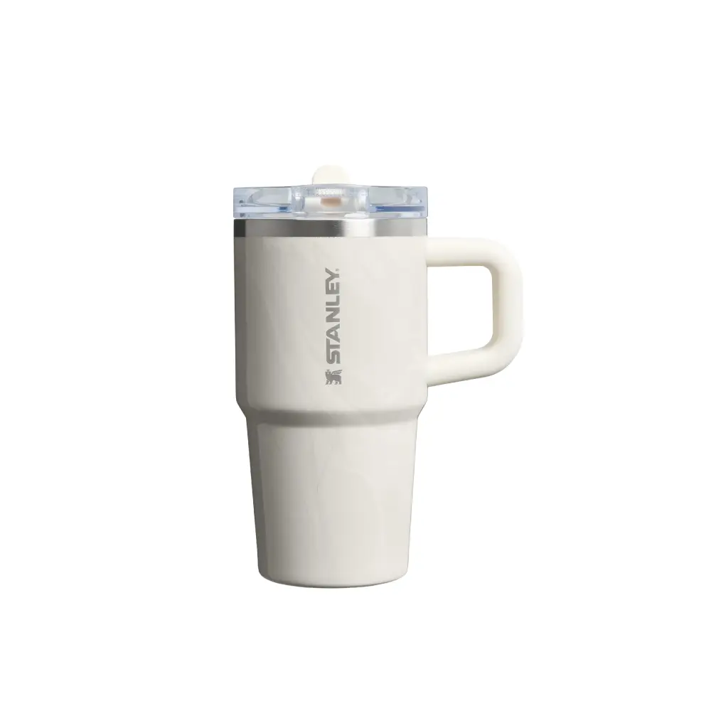 STANLEY防漏吸管隨手杯/ 0.59L/ 雲石白