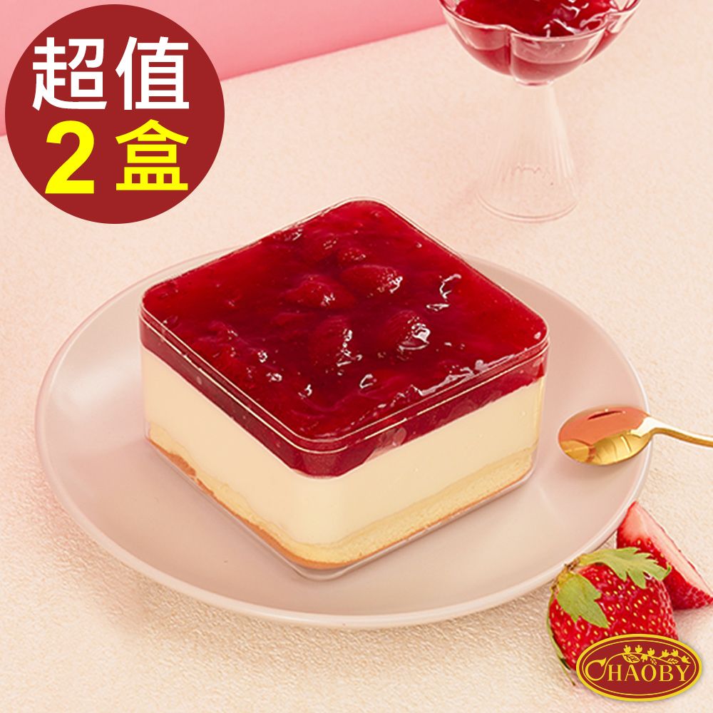 【超比食品】甜點夢工廠-草莓生乳酪慕斯X2入