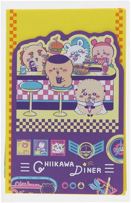 sun-star造型信紙組/ 吉伊卡哇/ 晚餐/ 80年代美式餐廳