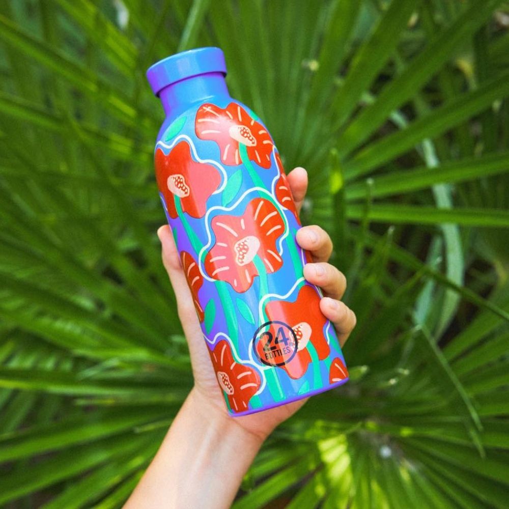 24Bottles不鏽鋼雙層保溫瓶/ 500ml/ 綻放系列/ 熱烈綻放