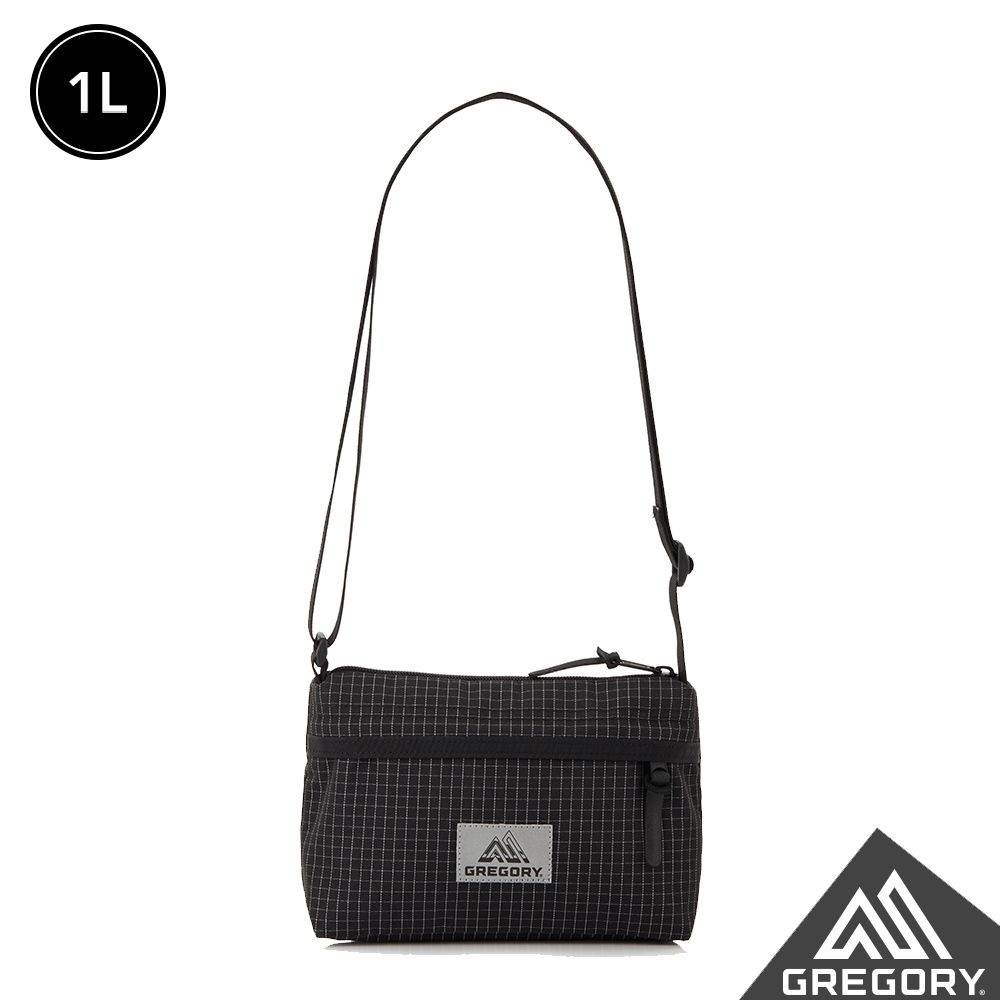GREGORY 1L Envelope Shoulder斜背包/ 夜光黑