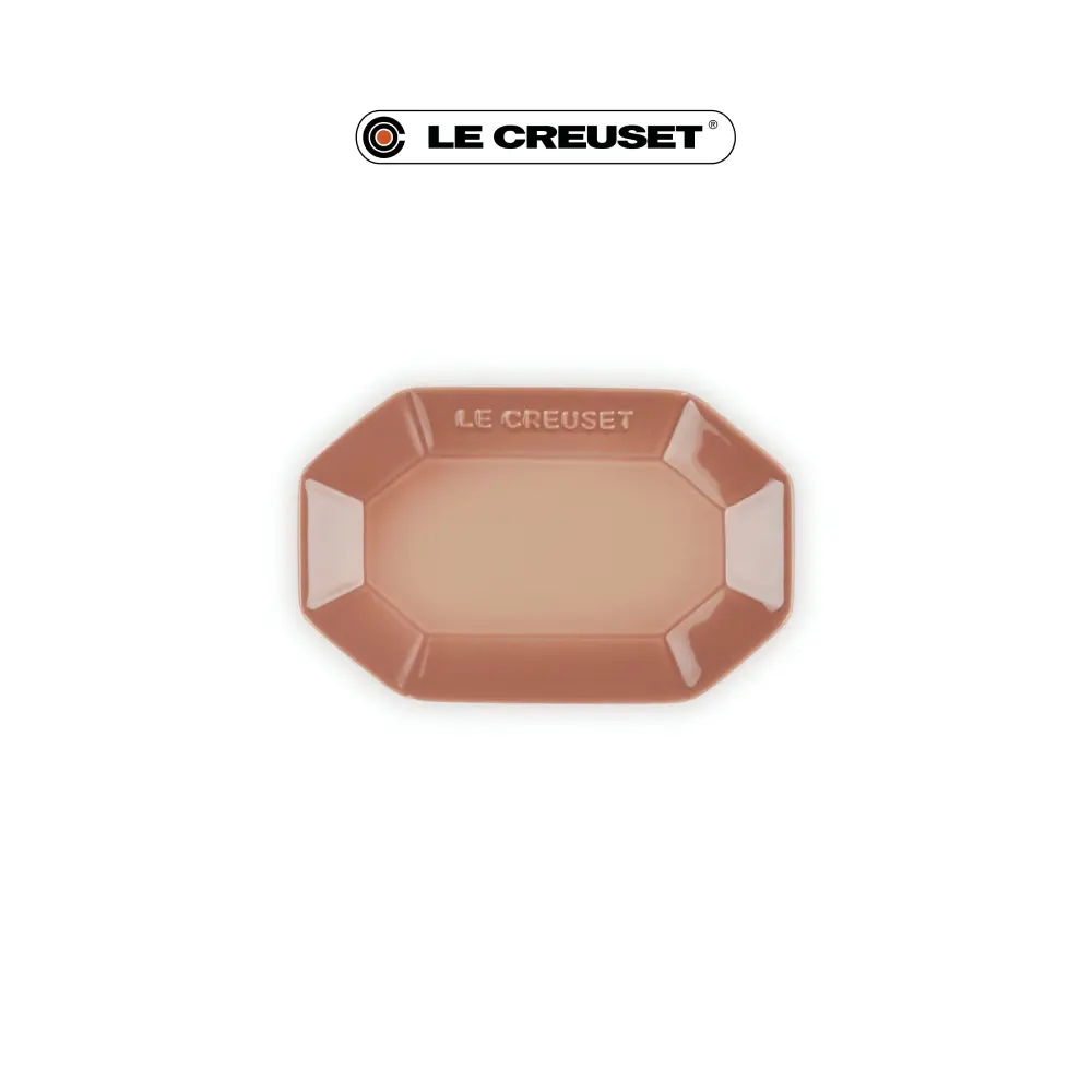 LE CREUSET瓷器八角盤/ 14cm/ 卡布奇諾