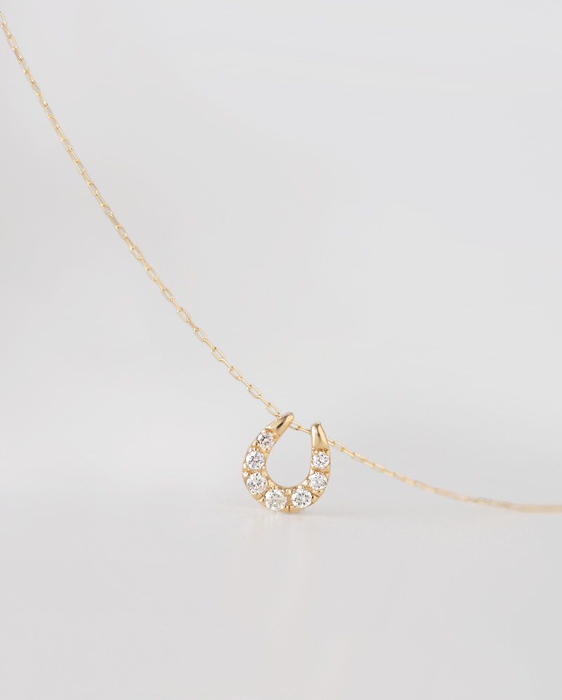 【ARTE WHITE】K18 星曜馬蹄鑽石項鍊 0.1ct