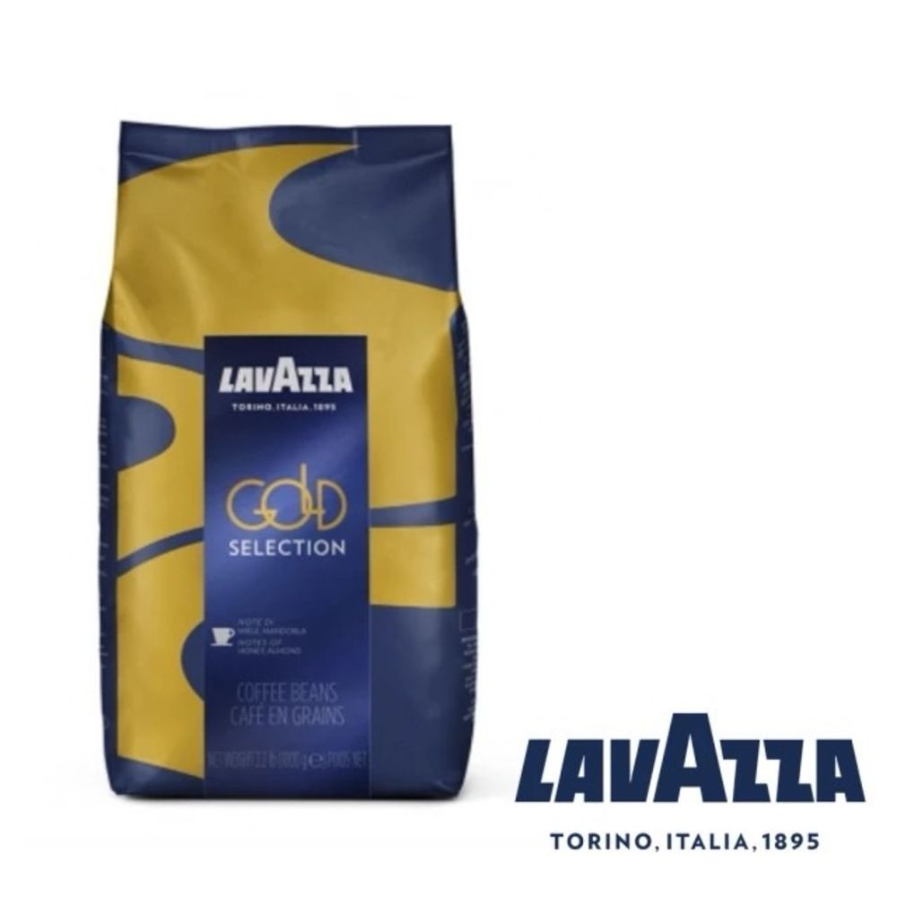 【LAVAZZA】Gold Selection 黃金嚴選義式咖啡豆 2.2磅/ 1kg/包