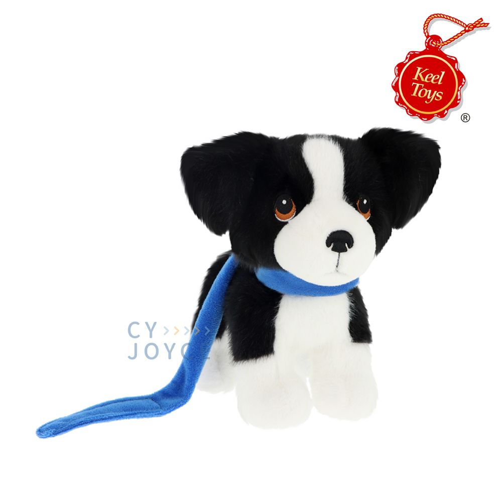 Keel Toys牽繩小狗牧羊犬/ 14cm