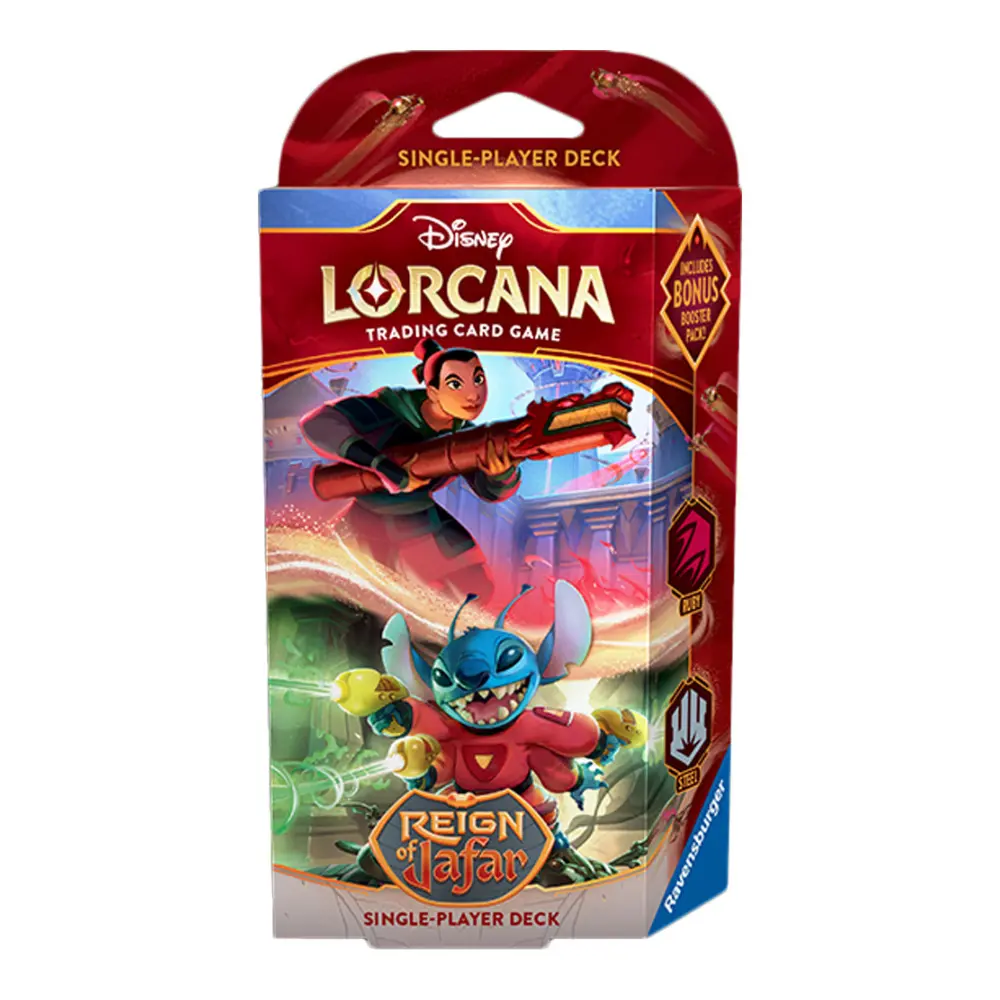 Disney Lorcana TCG集換式卡牌/ 賈方的統治/ 單人牌組/ 木蘭與史迪奇/ Set 8