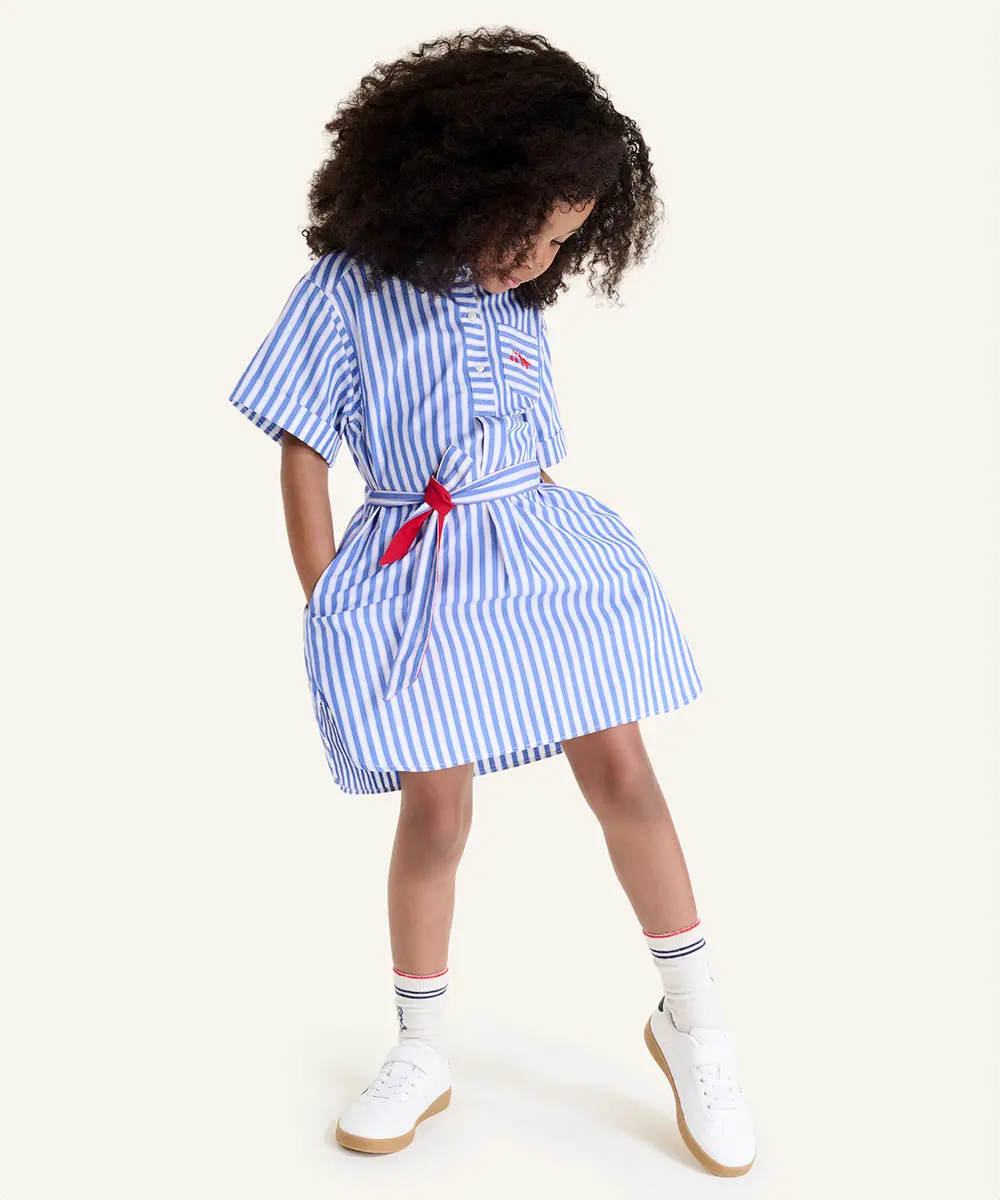 MAISON KITSUNÉ X BONPOINT LISSANDRA兒童襯衫式洋裝/ 89