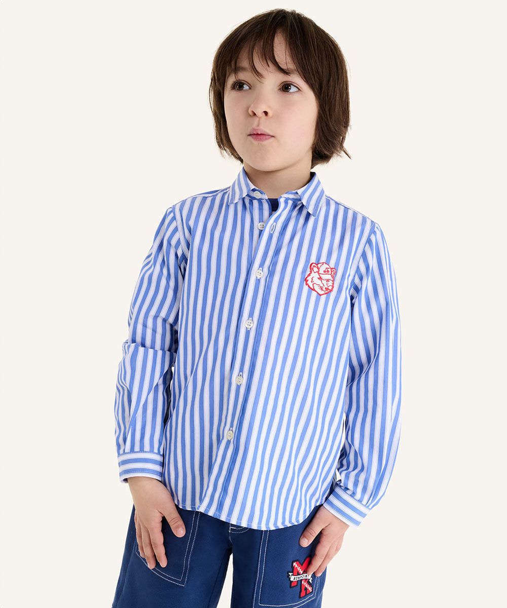 MAISON KITSUNÉ X BONPOINT TANGU兒童條紋襯衫/ 10
