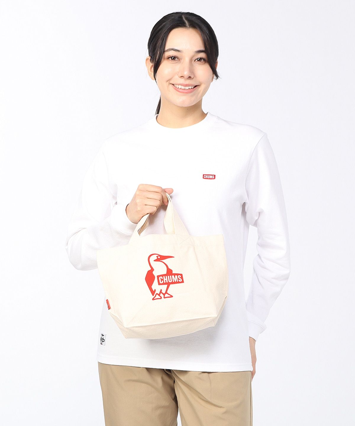CHUMS Booby Mini Canvas Tote迷你托特包/ 紅色
