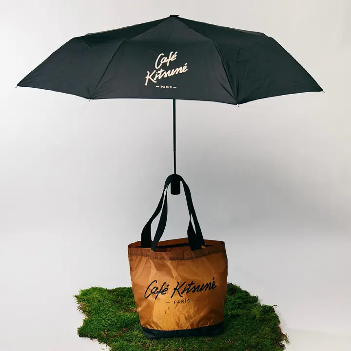CAFÉ KITSUNÉ 手繪LOGO自動傘