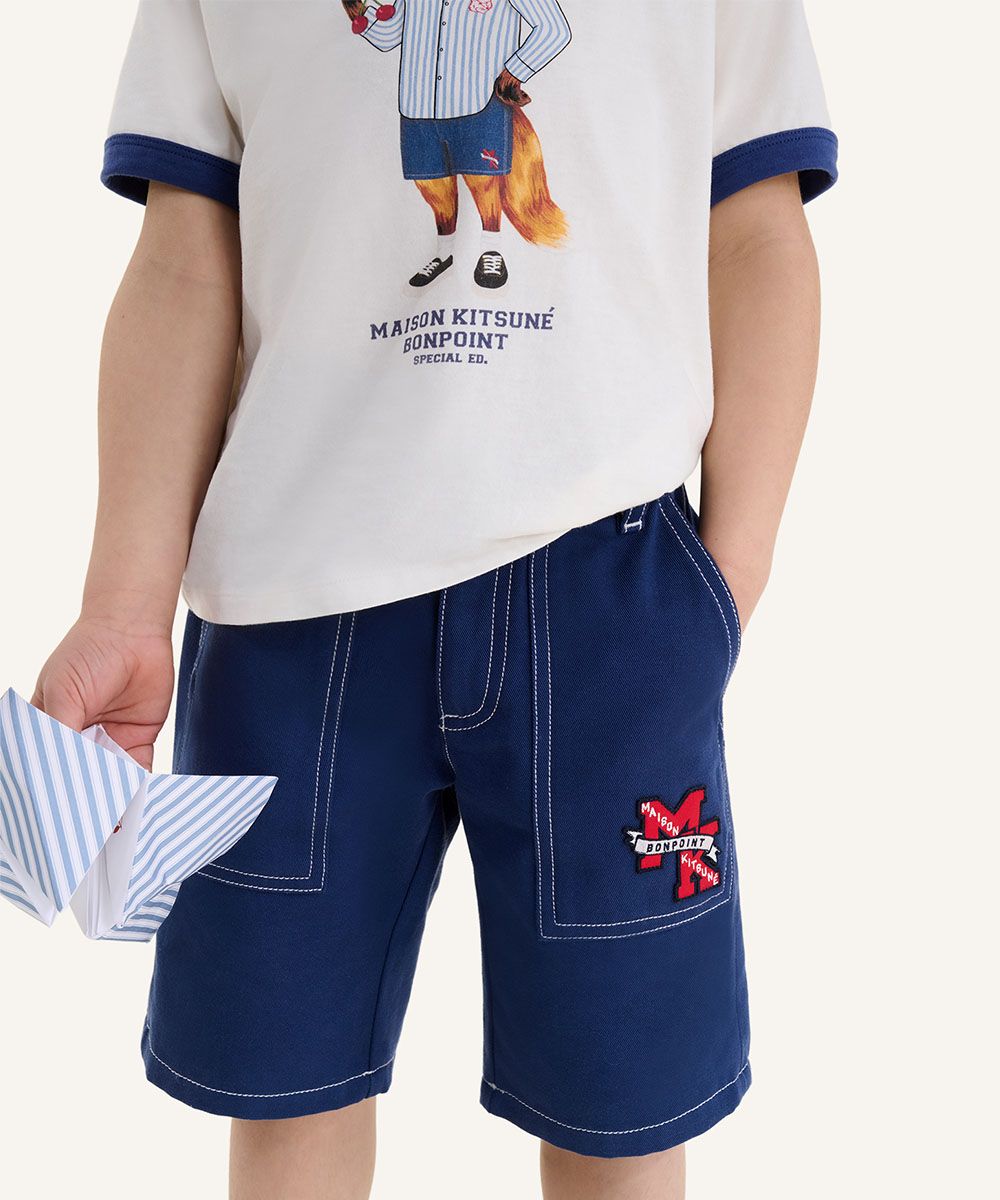 MAISON KITSUNÉ X BONPOINT ELZO兒童工裝短褲/ 89