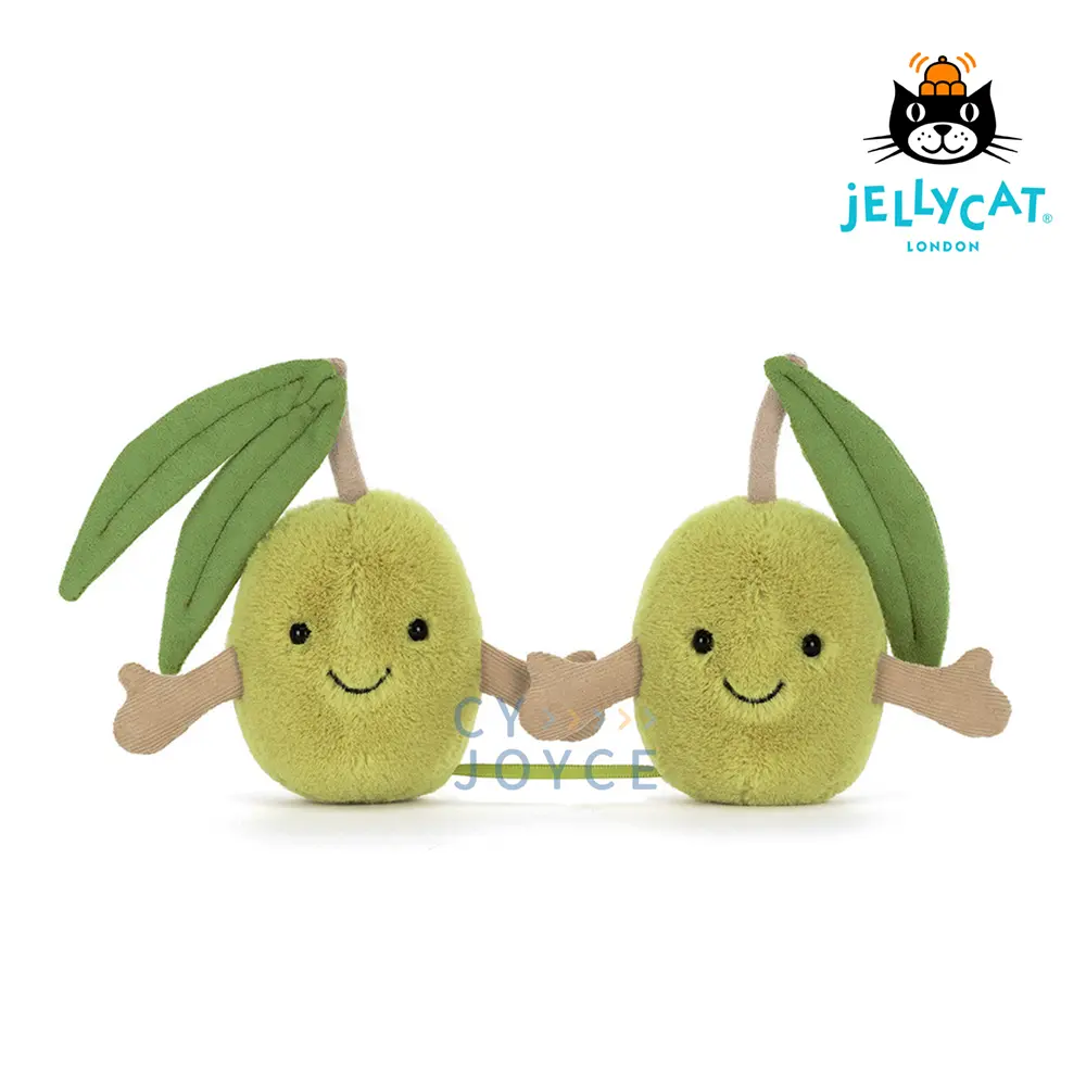 Jellycat趣味綠橄欖/ 14cm