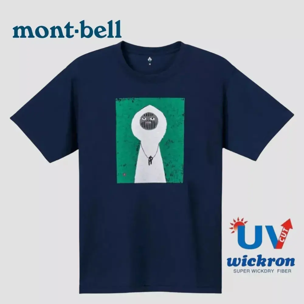 【Mont-bell 日本】WICKRON T-shirt 短袖快乾排汗衣 圓領短袖T恤 海軍藍 L #1114707