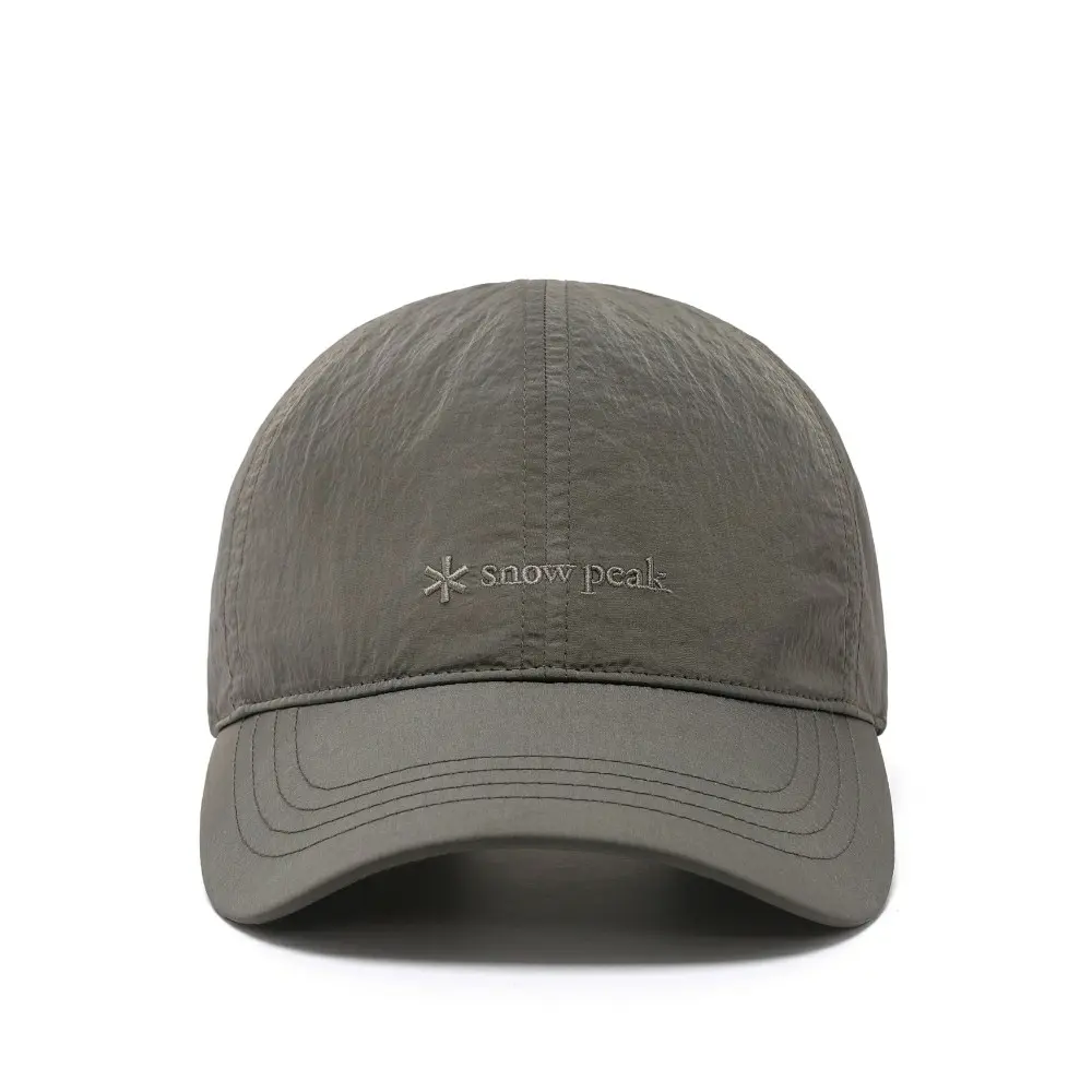 韓國 Snow Peak BRIGHT BALL CAP 微光澤防潑水棒球帽/ 深卡其/ 預購 M