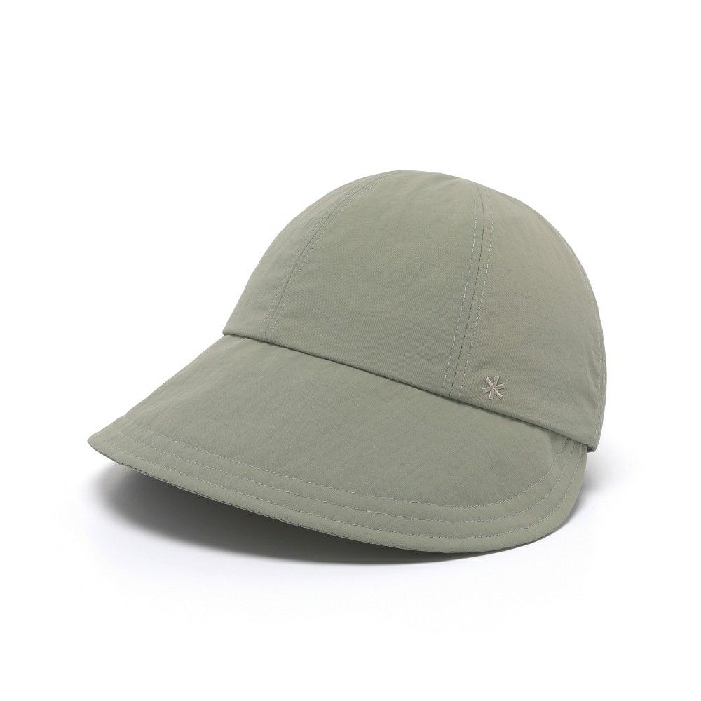 韓國 Snow Peak CAMPLE WOMEN'S BONNET HAT 女款防潑水UPF50+遮陽帽 卡其灰