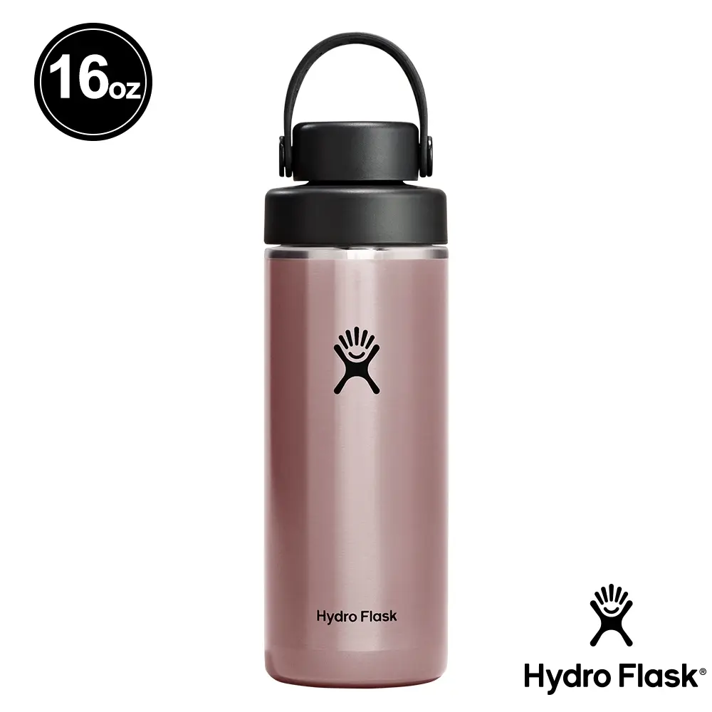 Hydro Flask 16oz寬口雙頭輕量真空保溫瓶/ 珊瑚橘