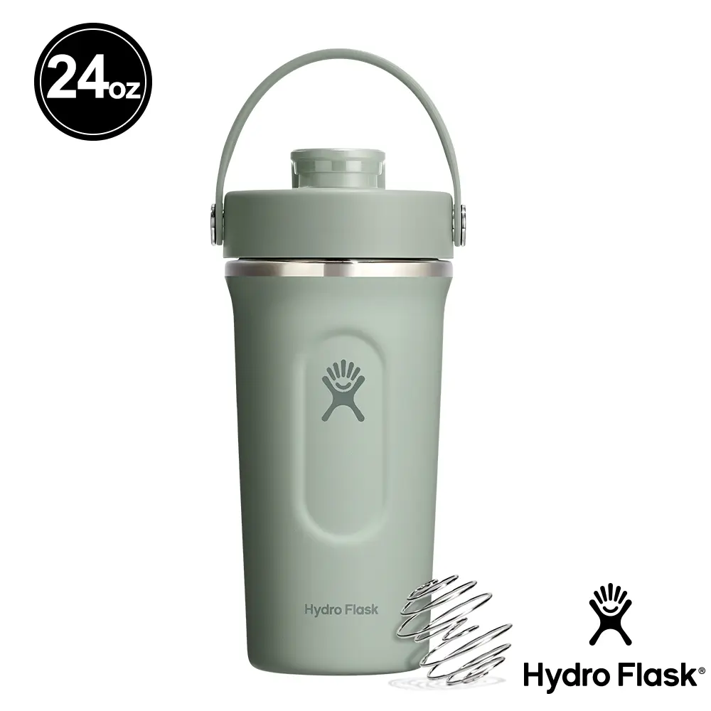 新品🚩Hydro Flask 24oz真空保溫搖搖杯/ 灰綠