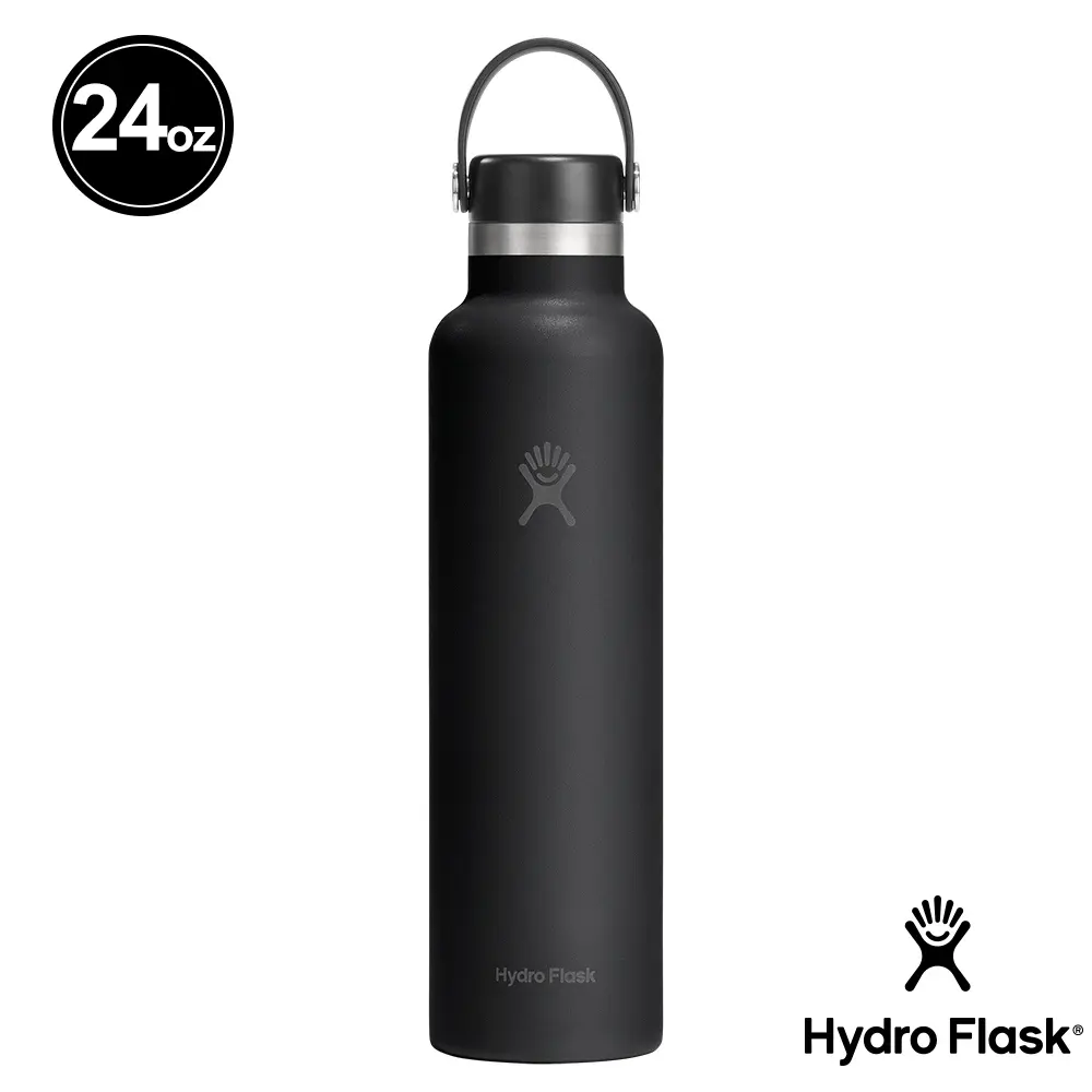 Hydro Flask 24oz標準口提環保溫瓶/ 時尚黑