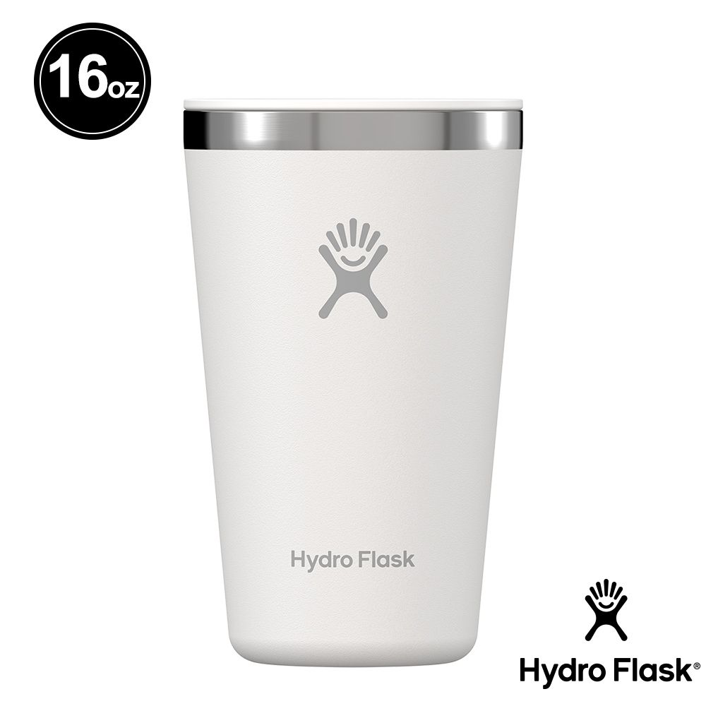 Hydro Flask 16oz保溫隨行杯/ 經典白
