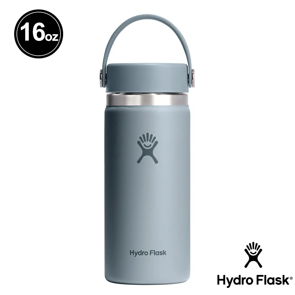 Hydro Flask 16oz寬口提環保溫瓶/ 鐵灰