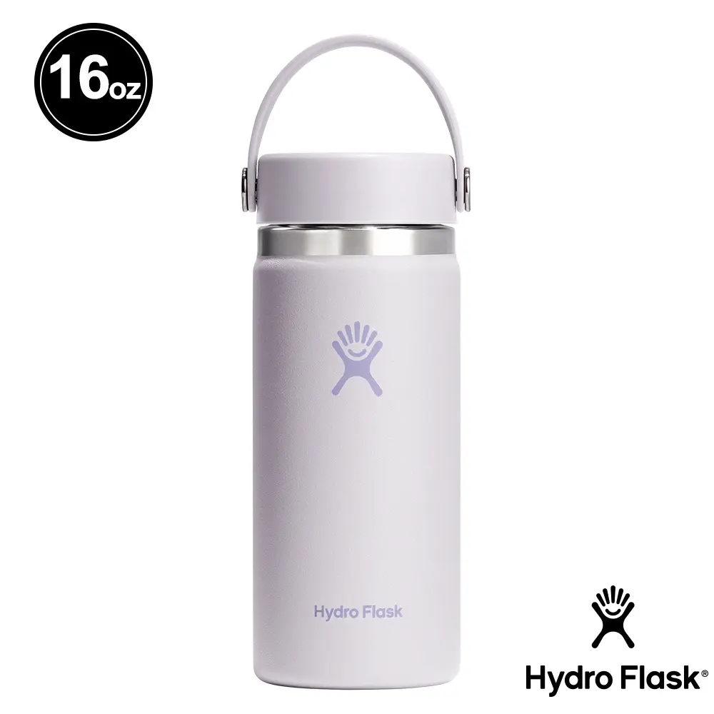 Hydro Flask 16oz寬口提環保溫瓶/ 雲朵紫