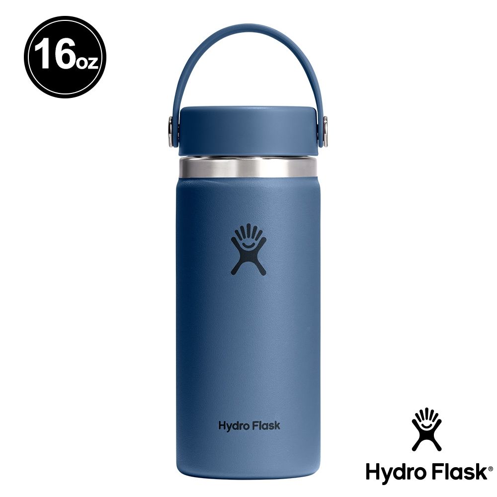 Hydro Flask 16oz寬口提環保溫瓶/ 午夜藍