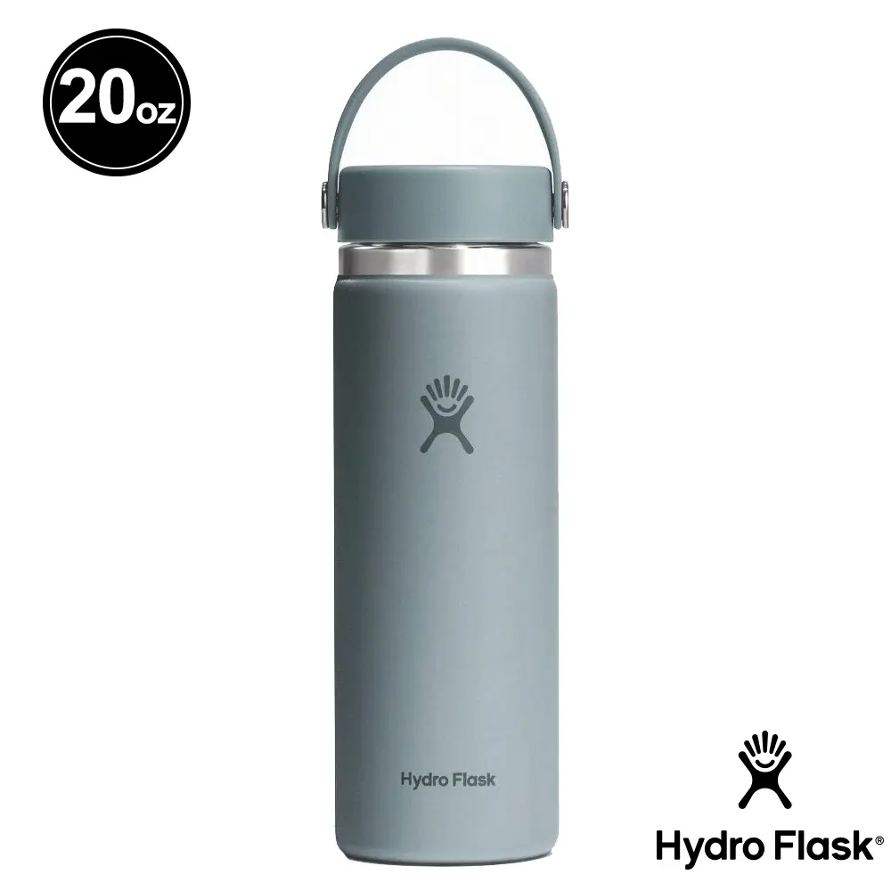 Hydro Flask 20oz寬口提環保溫瓶/ 鐵灰