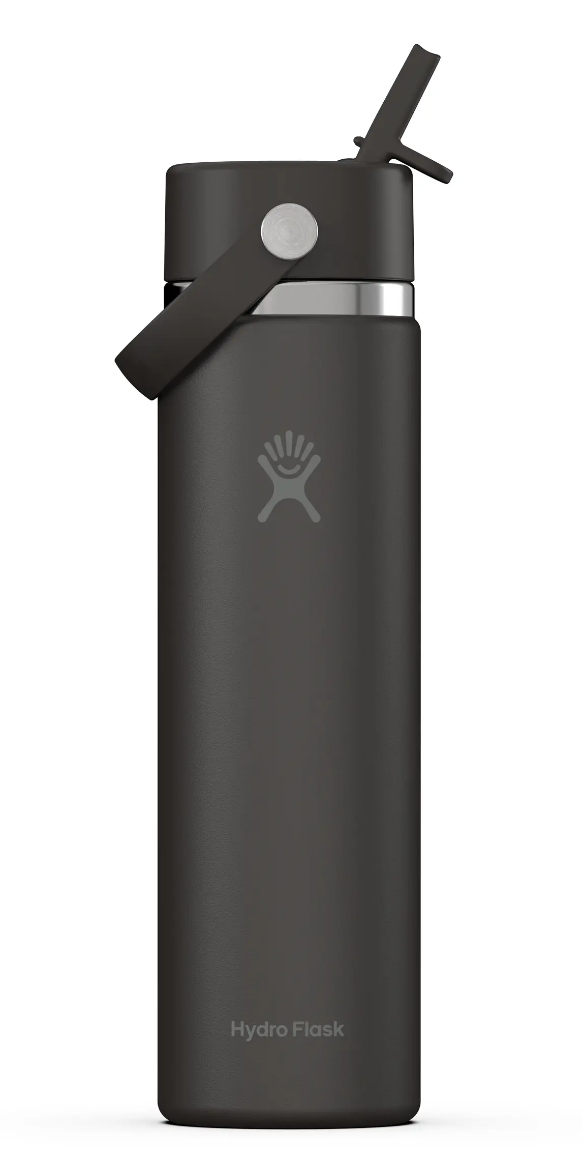 Hydro Flask 24oz寬口吸管真空保溫瓶/ 時尚黑