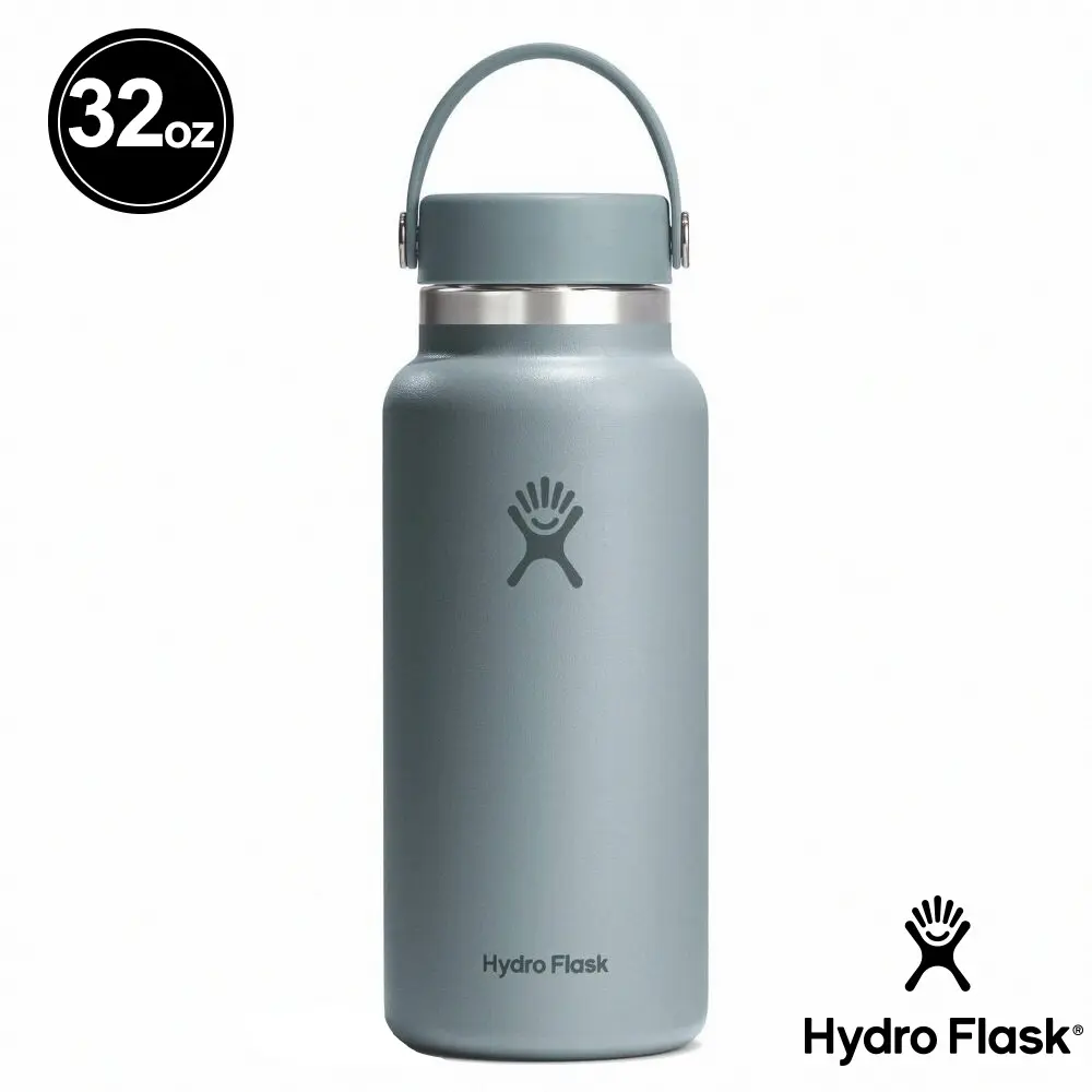Hydro Flask 32oz寬口提環保溫瓶/ 鐵灰