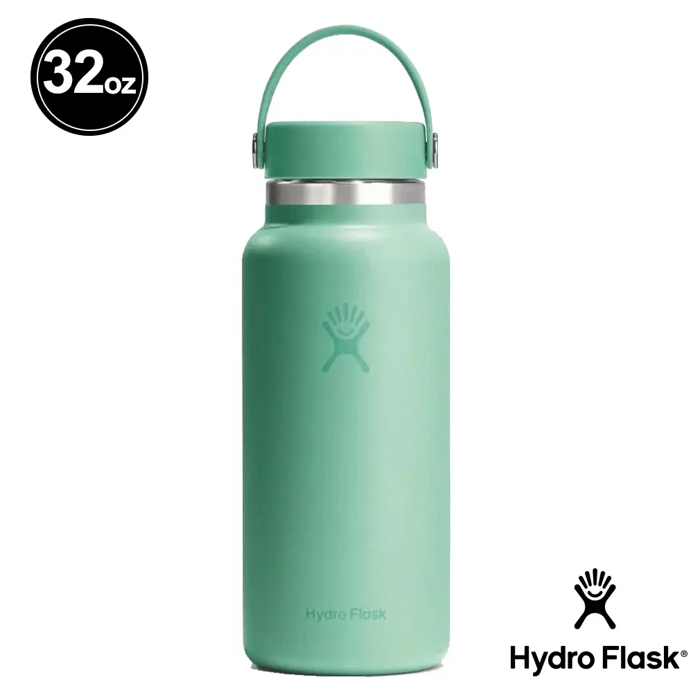 Hydro Flask 32oz寬口提環保溫瓶/ 蒂芬尼藍