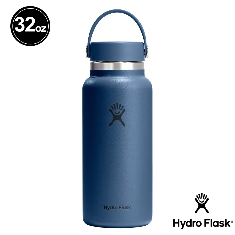 Hydro Flask 32oz寬口提環保溫瓶/ 午夜藍