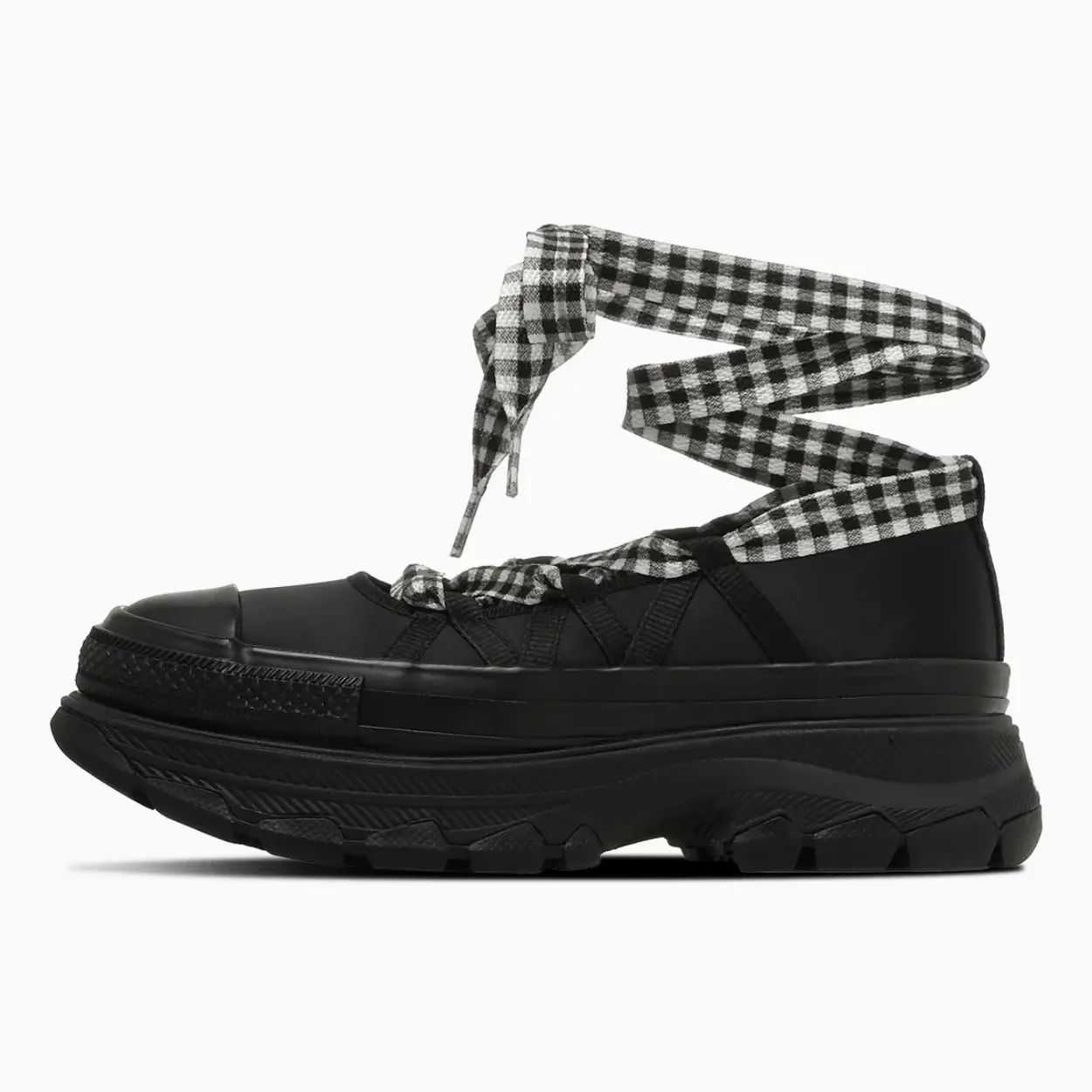 日本限定 Converse ALL STAR TREKWAVE BL OX 低筒 芭蕾厚底鞋/ 黑色/ 預購 22.5 cm
