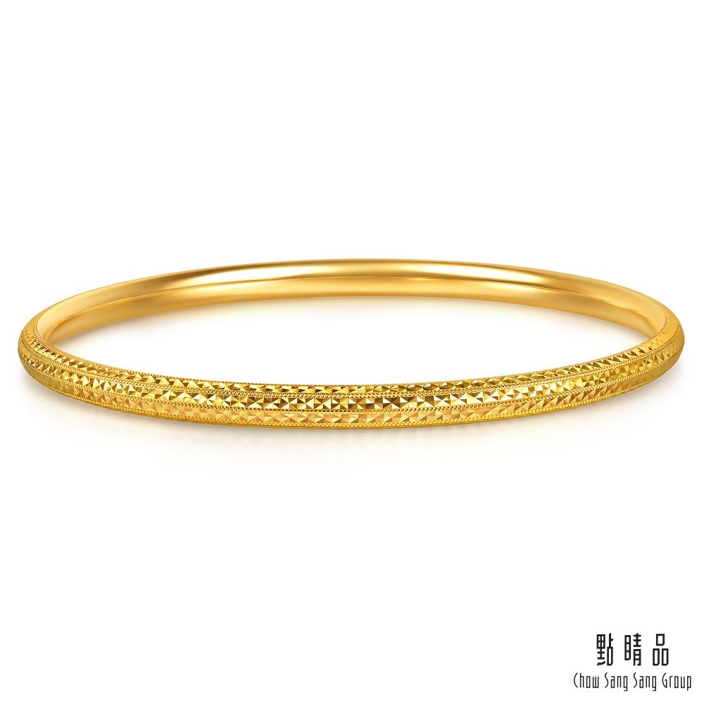 點睛品 星光流轉 黃金手鐲_計價黃金(09)