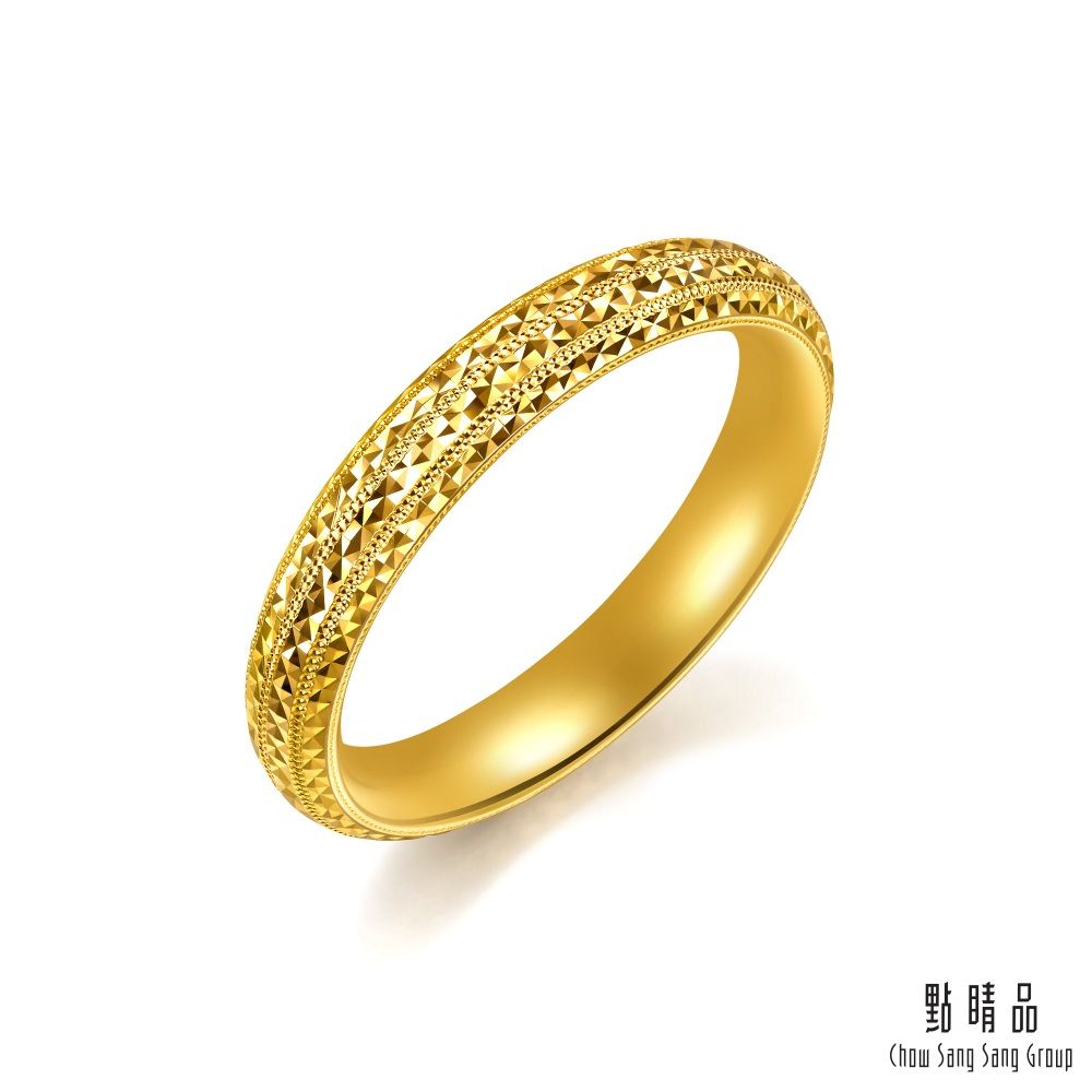 點睛品 星光流轉 黃金戒指_計價黃金(港圍17)