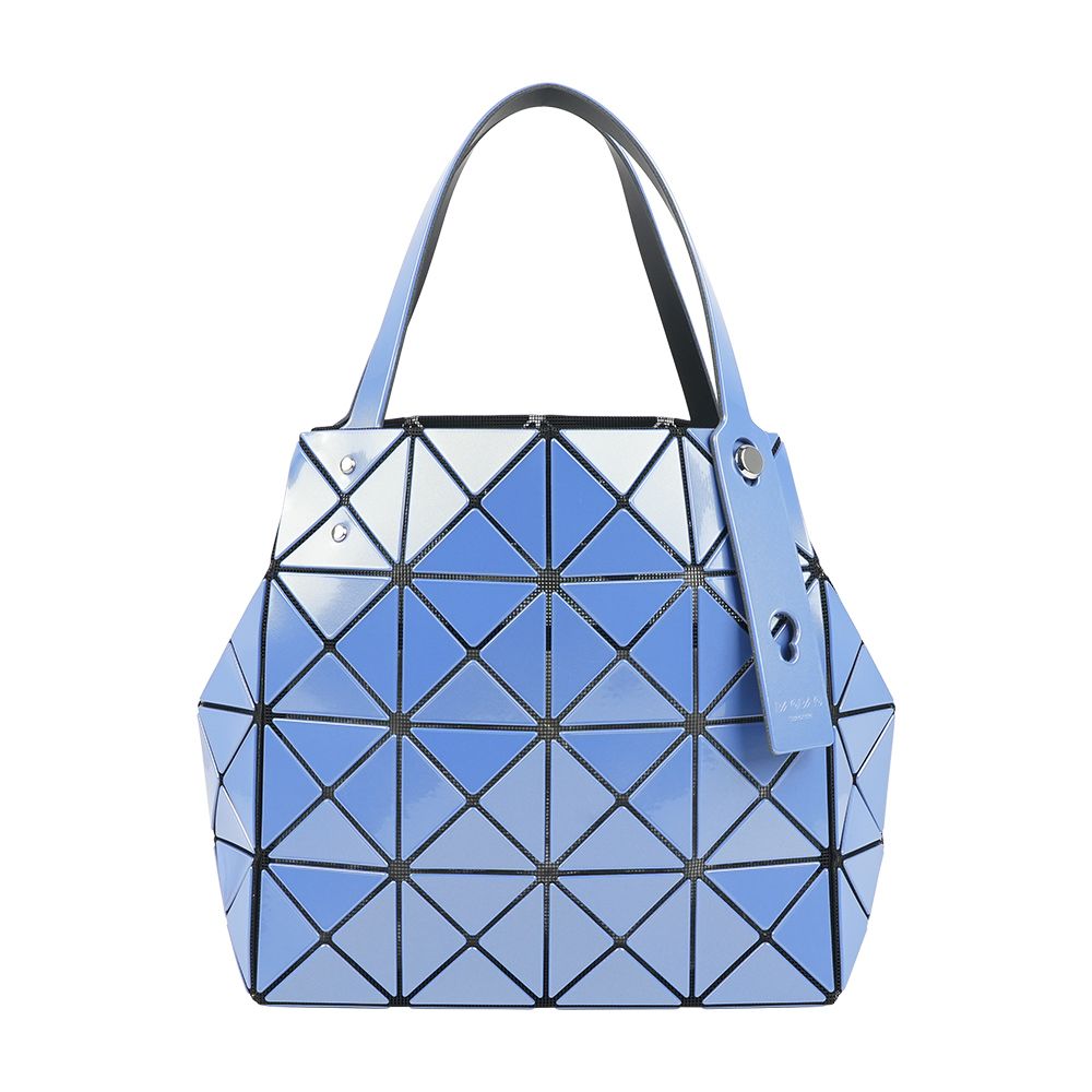【ISSEY MIYAKE】BAO BAO CARAT 4X4 亮面手提小方盒(藍色)/ 平行輸入