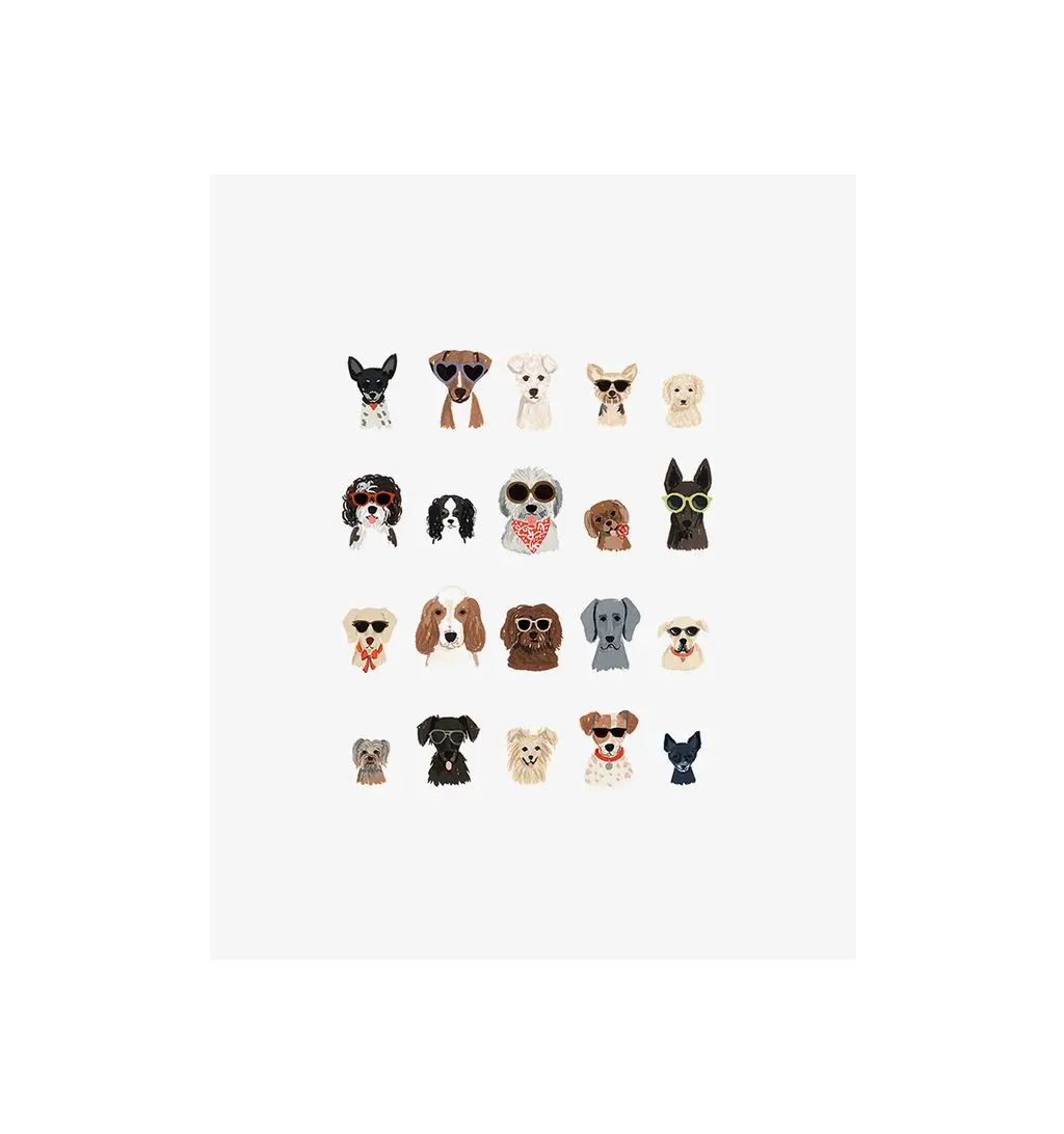 美國 RIFLE PAPER 藝術畫報/ Dog Days of Summer/ 20.32X25.4CM